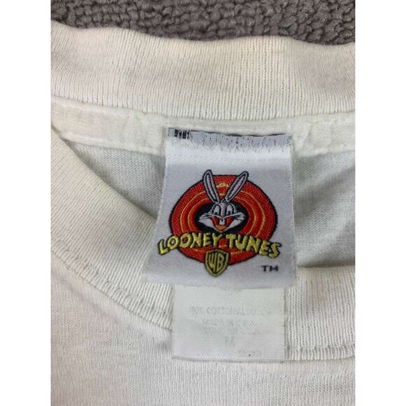 Vintage Looney Tunes Shirt Women's M Tweety Bird American Fireworks Star Cartoon - Picture 4 of 11